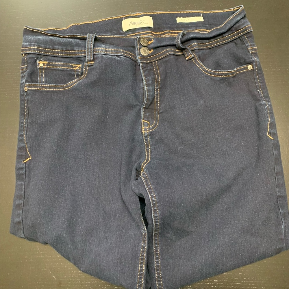 Women's Size 14 Stretchy Blue Jeans - Picture 3 of 5